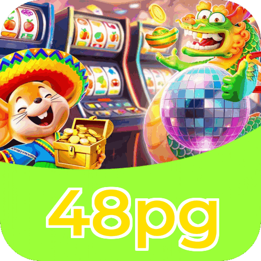Interface do aplicativo 48pg mostrando jogos disponíveis no iOS e Android